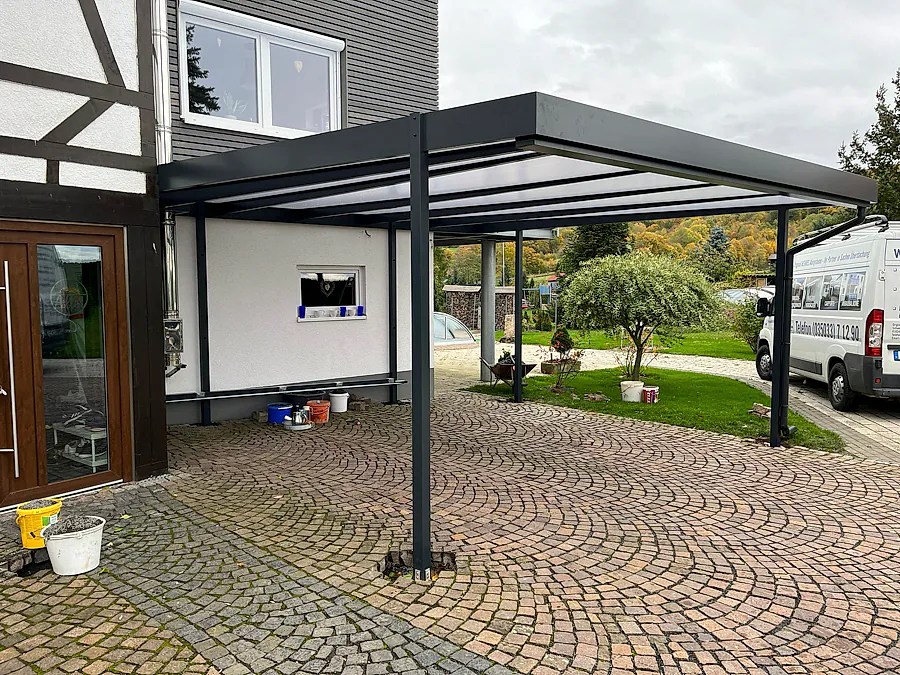 Carports der Original HENKEL Alusysteme ® GmbH aus Rosenthal-Bielatal